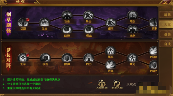 《霸者天下》境界系统