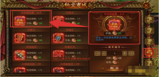 《霸者天下》经验瓶