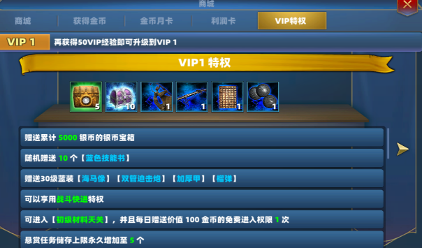 《航海霸业》VIP介绍