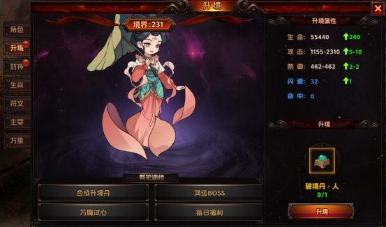 《海狼》升境系统