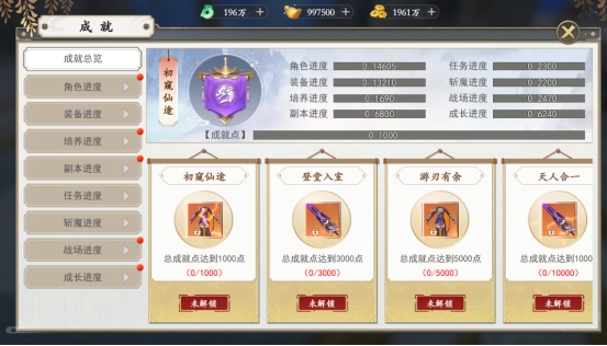 《上古情歌》人物系统介绍