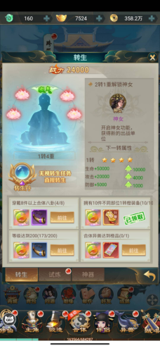 《醉西游》仙位系统