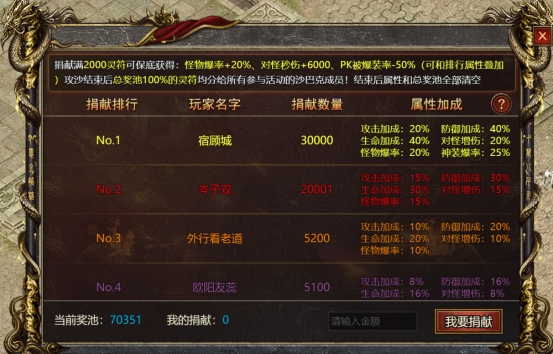 《白蛇传奇》沙捐玩法攻略 《白蛇传奇》沙捐玩法攻略