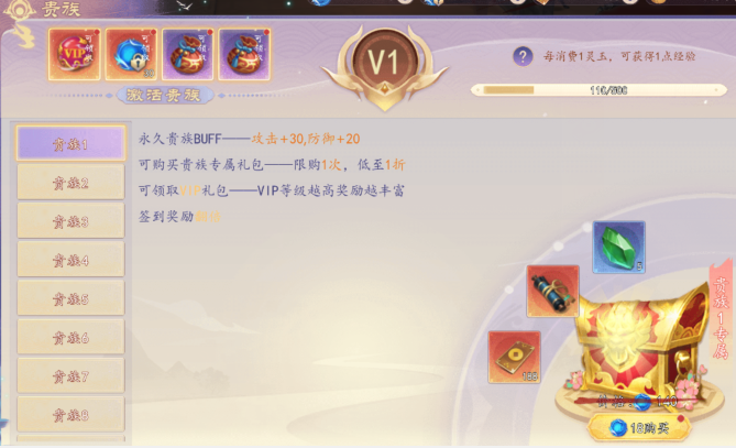 《剑舞》VIP介绍 《剑舞》VIP介绍
