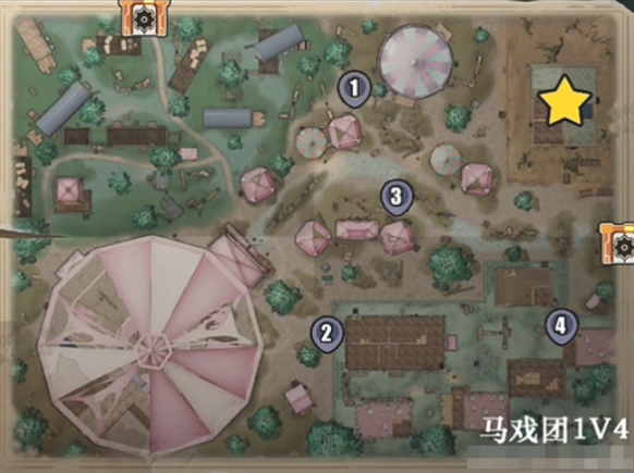《蛋仔派对》惊魂马戏团地图点位攻略